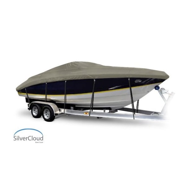 Eevelle Boat Cover CUDDY CABIN Inboard Fits 15ft 6in L up to 96in W Khaki SCVCDY1596-KHA - main